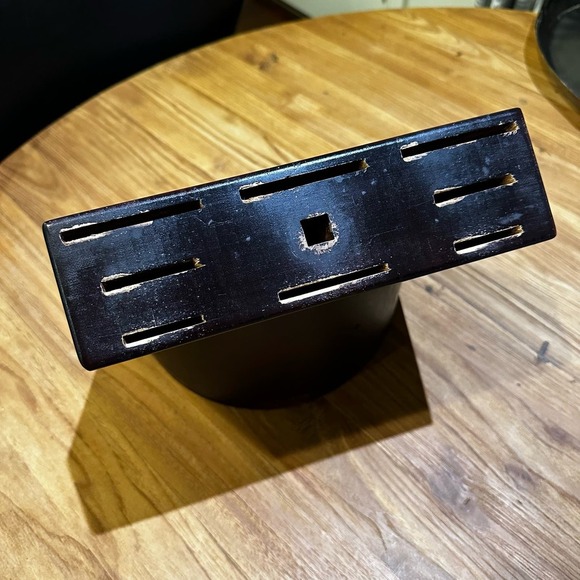 Shun Bob Kramer Sur La Table Solid Wooden Block for 7 Piece Kitchen Knife Set - Picture 2 of 10